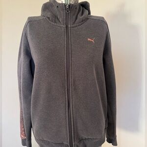 Puma hoodie with rose gold accents